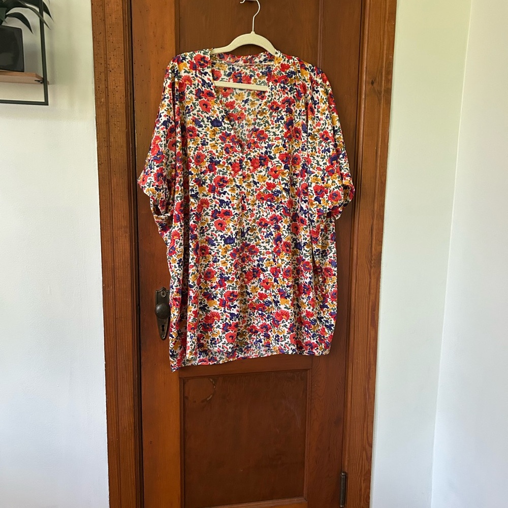 JODIFL Cream Boxy Oversized Blouse